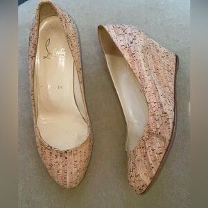 Christian Louboutin Cork Wedges